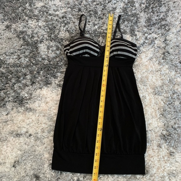 Guess Jeans Black and Silver Spaghetti strap dress Size Small - Picture 10 of 17